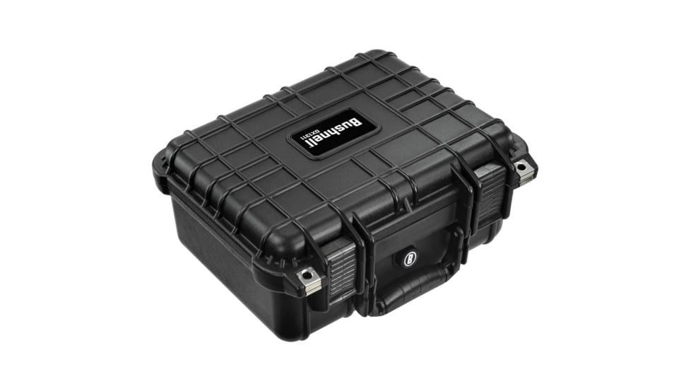 Bushnell Compact 13.37in Waterproof Gear Hard Case w/ Foam, Black, Standard, BN00001