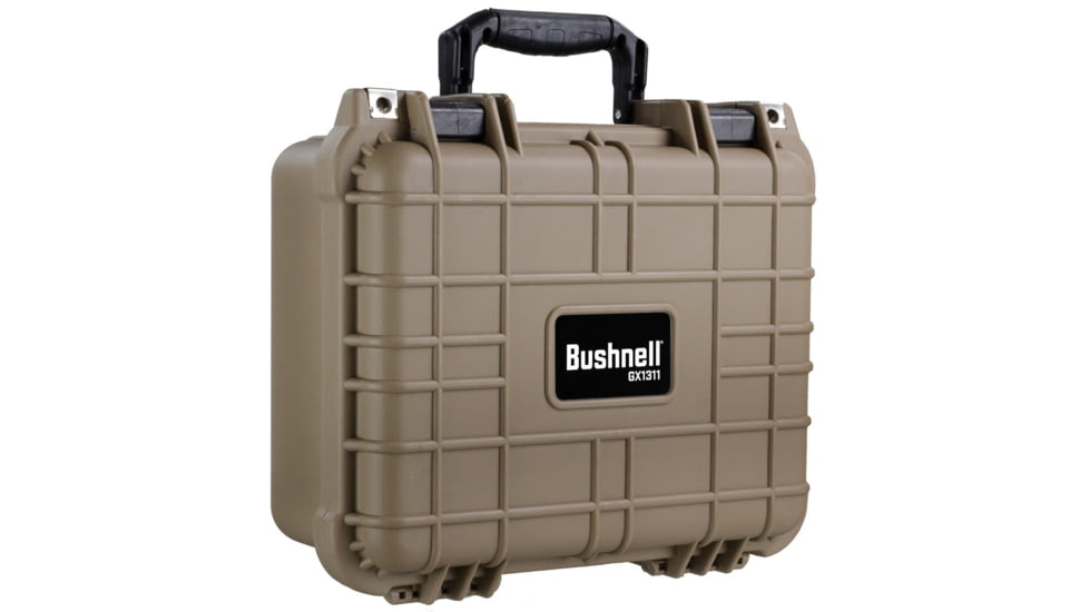 Bushnell Compact 13.37in Waterproof Gear Hard Case w/Foam, Tan, BN00001-TAN