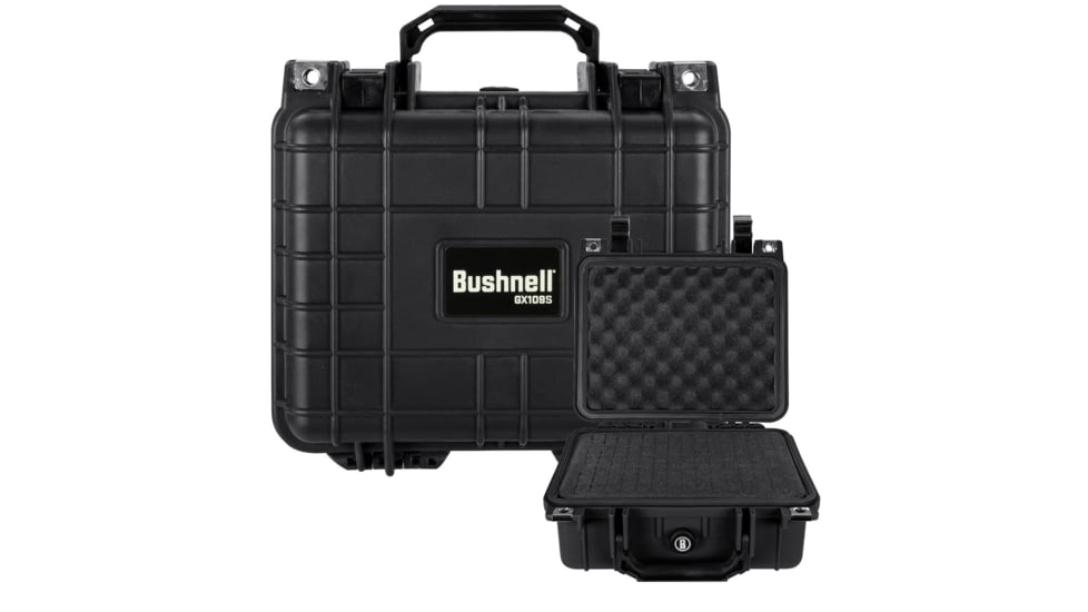 Bushnell Small 10.62in Waterproof Protective Gear Case w/ Foam, Black, Small, BN00022
