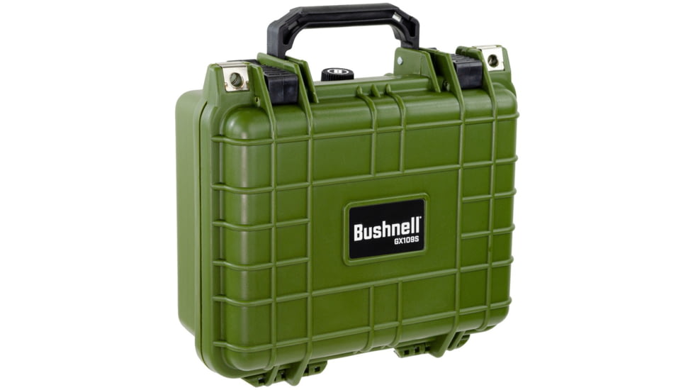 Bushnell Small 10.62in Waterproof Protective Gear Case w/Foam, Green, BN00022-GRN