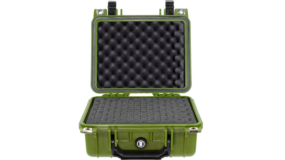Bushnell Small 10.62in Waterproof Protective Gear Case w/ Foam, Tan, Small, BN00022-GRN