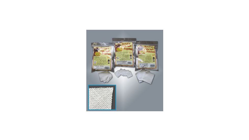 Butch's Gun Care Triple Twill Patches 270-35 Cal - 750 count