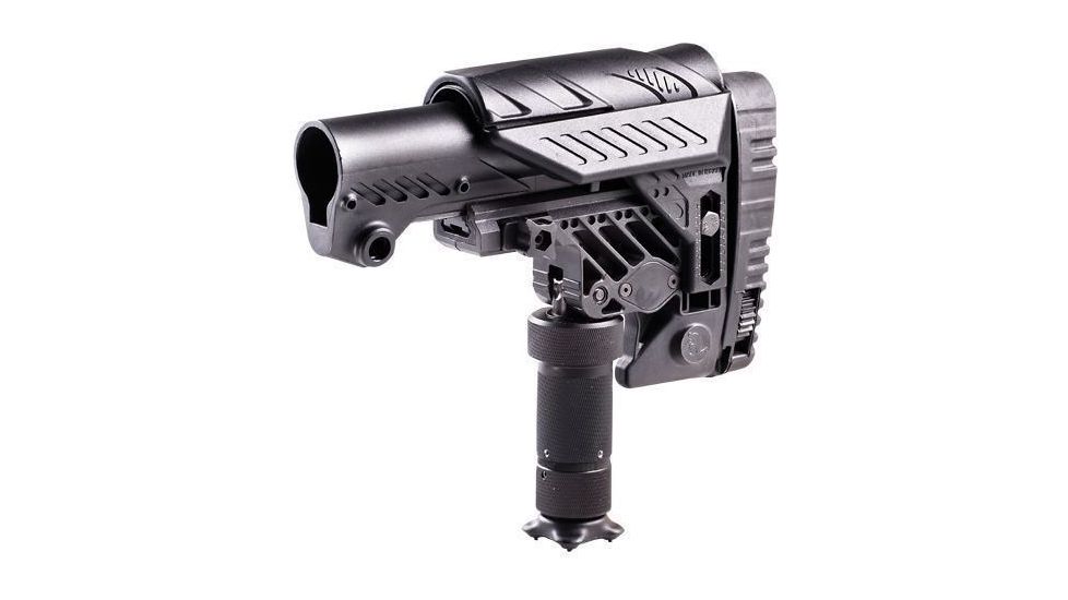 Command Arms Accessories Caa - Sharp Shooting Stock With Leg, Black - ARS