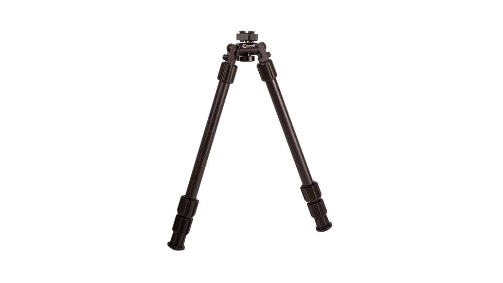 Caldwell Accumax Carbon Fiber Premium Picatinny Rail Bipod, 13in-30in, Black, 1095202