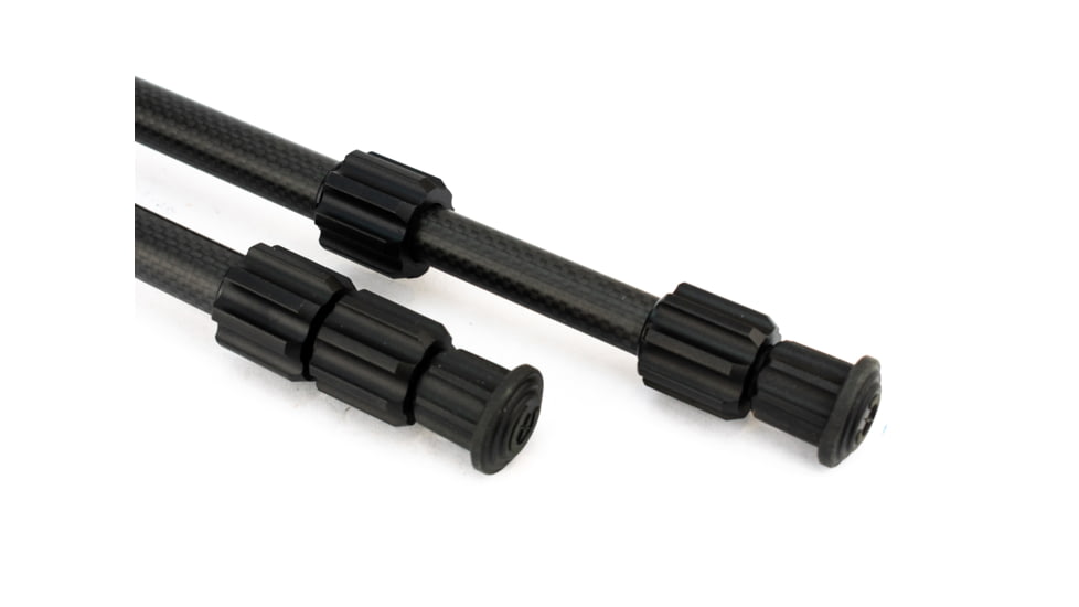 Caldwell Accumax Carbon Fiber Premium Swivel Stud Bipod, 13in-30in, Black, 1095201