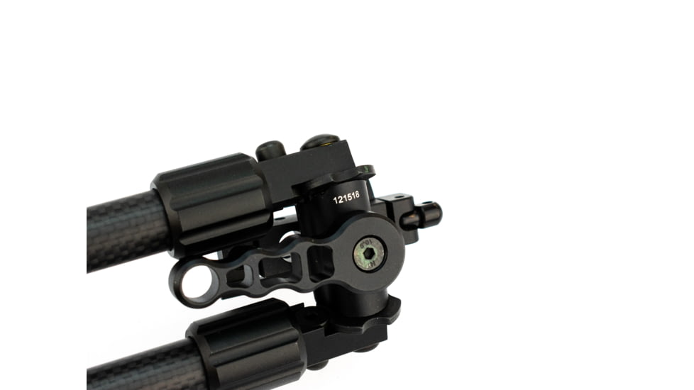 Caldwell Accumax Carbon Fiber Premium Swivel Stud Bipod, 13in-30in, Black, 1095201