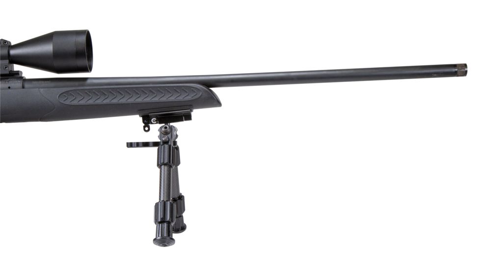 Caldwell Accumax Carbon Fiber Premium Swivel Stud Bipod, 6in-9in, Black, 1092515