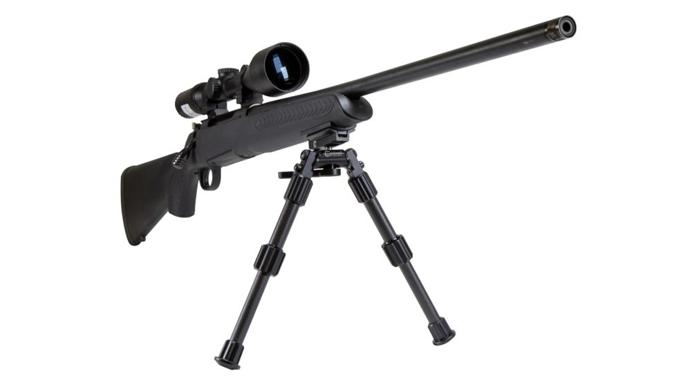 Caldwell Accumax Carbon Fiber Premium Swivel Stud Bipod, 6in-9in, Black, 1092515