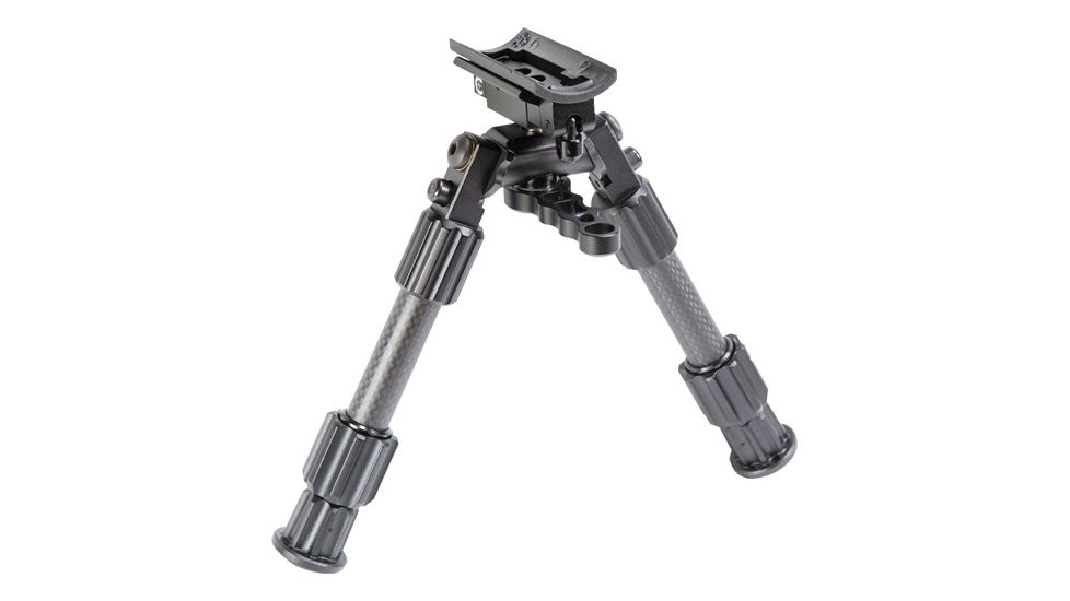 Caldwell Accumax Carbon Fiber Premium Swivel Stud Bipod, 6in-9in, Black, 1092515