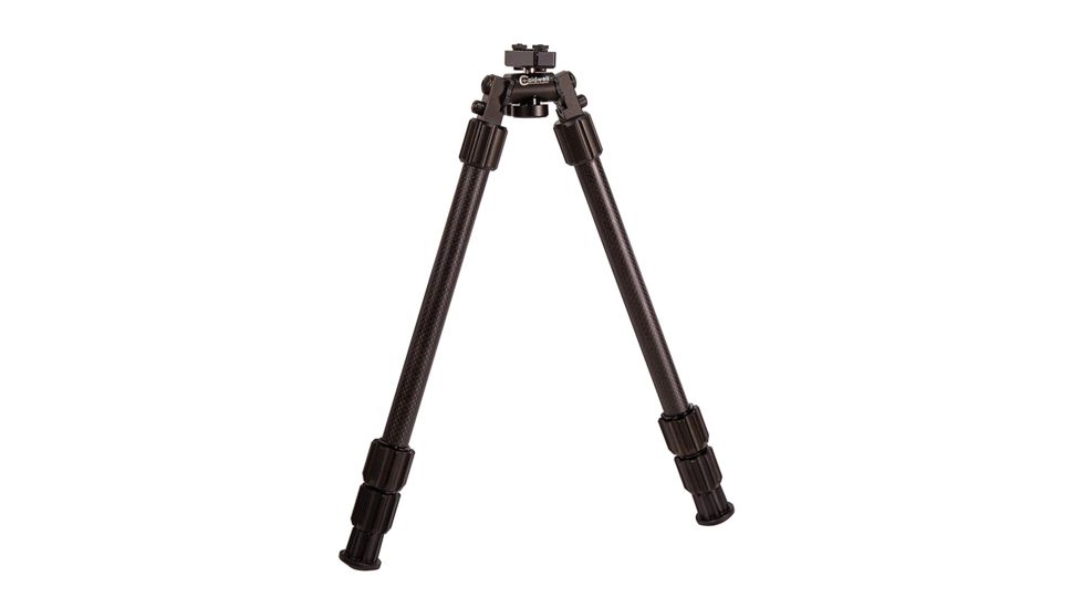 Caldwell Accumax Carbon Fiber Premium Swivel Stud Bipod, 9in-13in, Black, 1092516