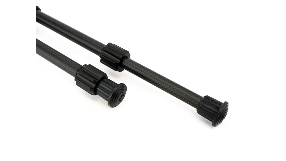 Caldwell Accumax Carbon Fiber Premium Swivel Stud Bipod, 9in-13in, Black, 1092516