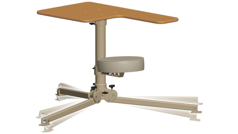 Caldwell BR Pivot Premium Shooting Bench, Hardwood, Right and Left Handed