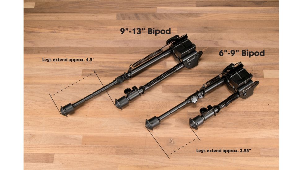 Caldwell Pic Rail XLA Fixed Bipod, Black, 6in -9in, 110140