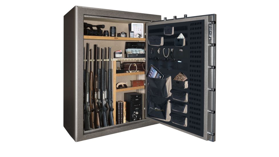 Cannon Safe Anniversary Safe, Hammertone Charcoal Gray, 50 gun C50-H12FDC-15