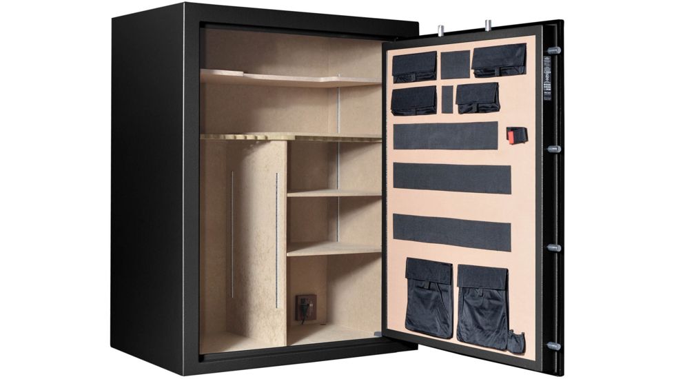 Cannon Safe Armory A54 80 Gun Safe, 60x48x30in - Hammertone Black/Chrome A54-H1FDC-13