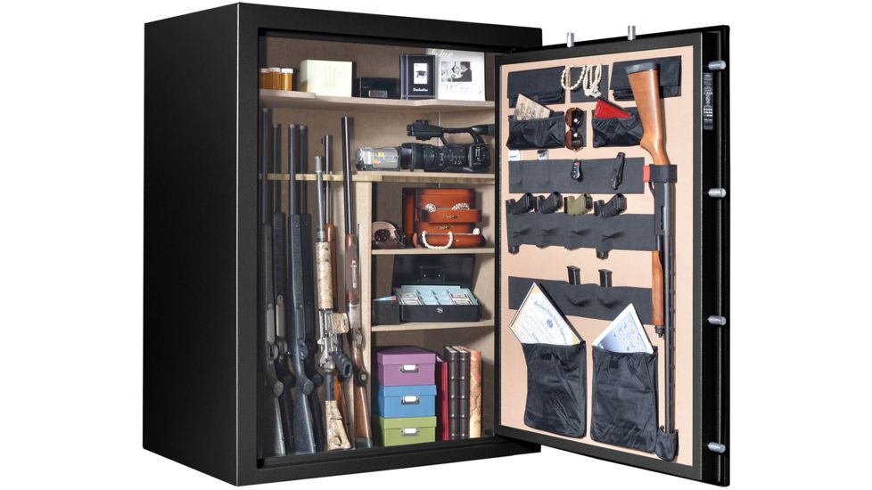 Cannon Safe Armory A54 80 Gun Safe, 60x48x30in - Hammertone Black/Chrome A54-H1FDC-13