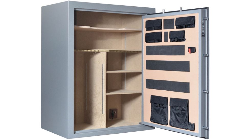 Cannon Safe Armory A54 80 Gun Safe, 60x48x30in - Hammertone Gray/Chrome A54-H2FDC-13