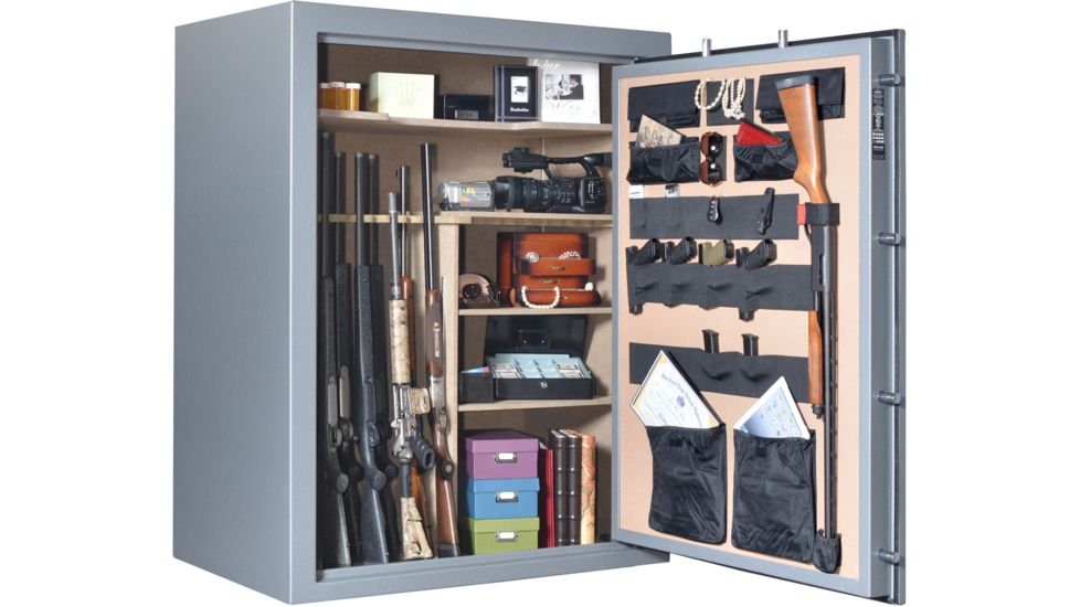 Cannon Safe Armory A54 80 Gun Safe, 60x48x30in - Hammertone Gray/Chrome A54-H2FDC-13