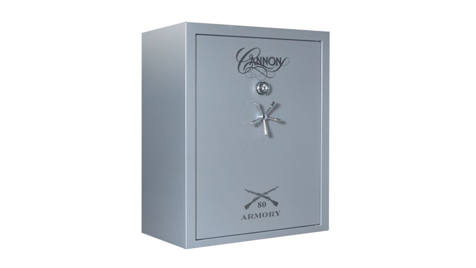 Cannon Safe Armory Safe 80 Gun, Hammertone Gray, 80 gun A80-H2FDC-15