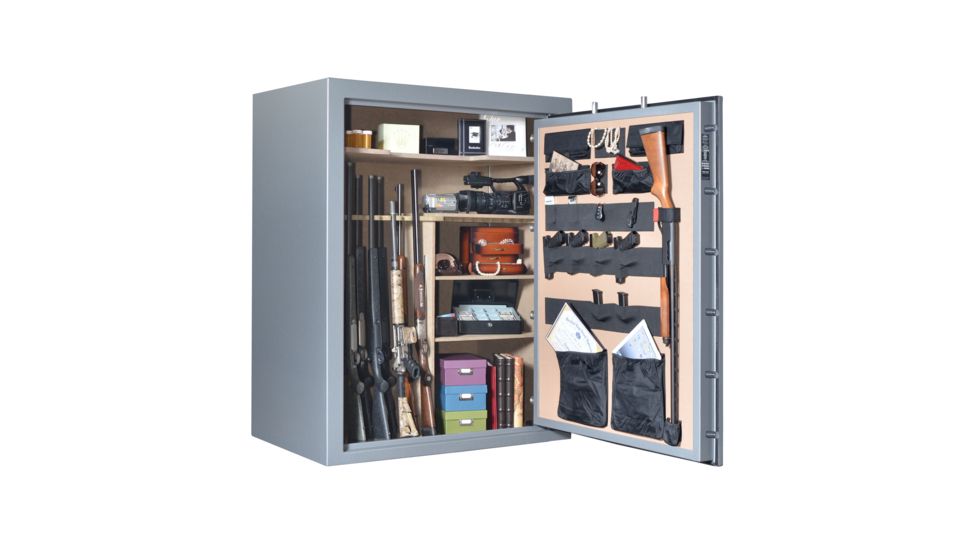 Cannon Safe Armory Safe 80 Gun, Hammertone Gray, 80 gun A80-H2FDC-15