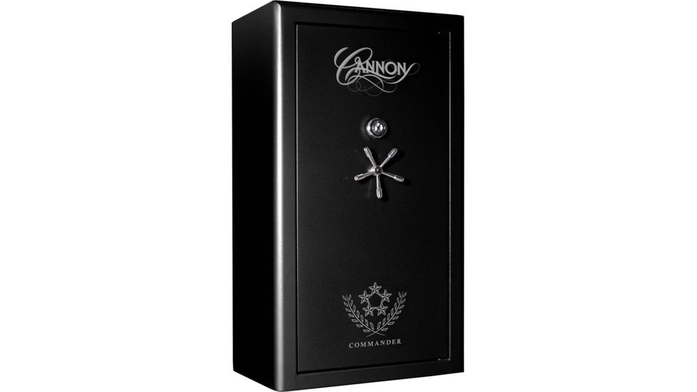 Cannon Safe Commander 43 Fireproof 36 Gun Safe, 72x40x28in - Hammertone, Black/Chrome CO43-H1FDC-13