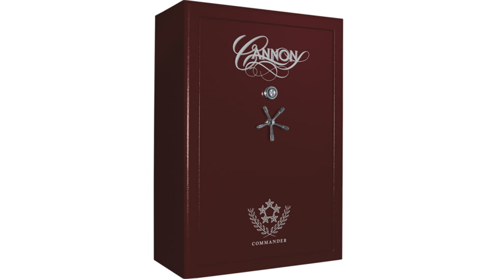 Cannon Safe Commander 54 Fireproof Rifle Safe, 72x50x28in - Hammertone, Burgundy CO54-H5FDC-13