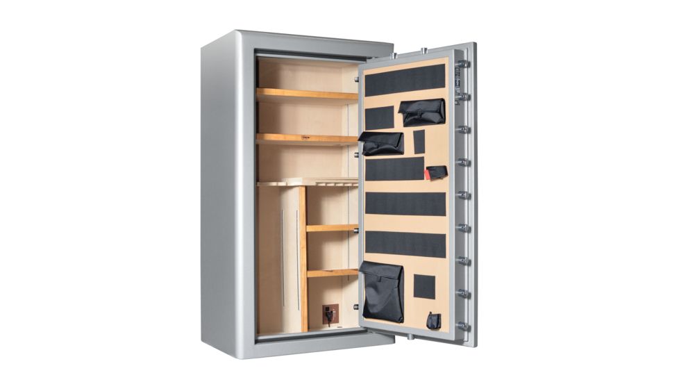 Cannon Safe Commander Safe 36 Gun, Hammertone Gray/Chrome, 36 gun CO43-H2FDC-15