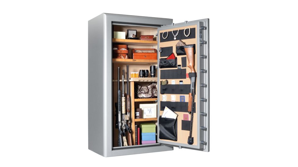 Cannon Safe Commander Safe 36 Gun, Hammertone Gray/Chrome, 36 gun CO43-H2FDC-15