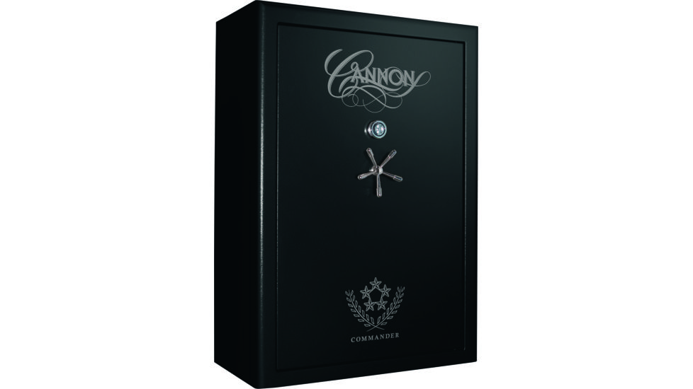 Cannon Safe Commander Safe 48 Gun, Hammertone Black/Chrome, 48 gun CO54-H1FDC-15