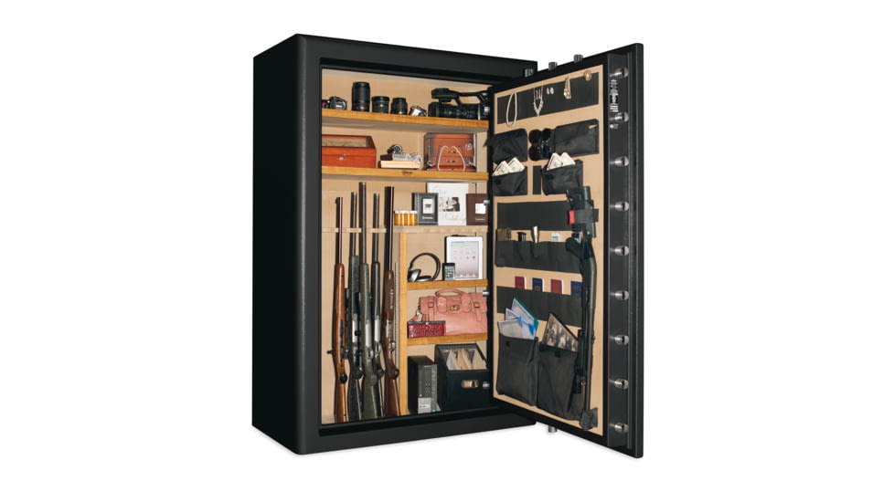Cannon Safe Commander Safe 48 Gun, Hammertone Black/Chrome, 48 gun CO54-H1FDC-15