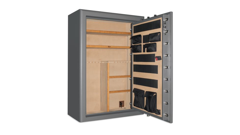 Cannon Safe Commander Safe 48 Gun, Hammertone Gray/Chrome, 48 gun CO54-H2FDC-15