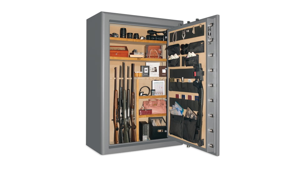 Cannon Safe Commander Safe 48 Gun, Hammertone Gray/Chrome, 48 gun CO54-H2FDC-15
