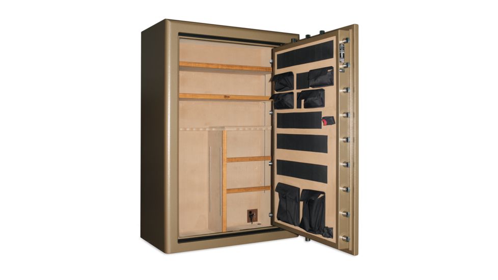 Cannon Safe Commander Safe 48 Gun, Hammertone Beige/Chrome, 48 gun CO54-H3FDC-15