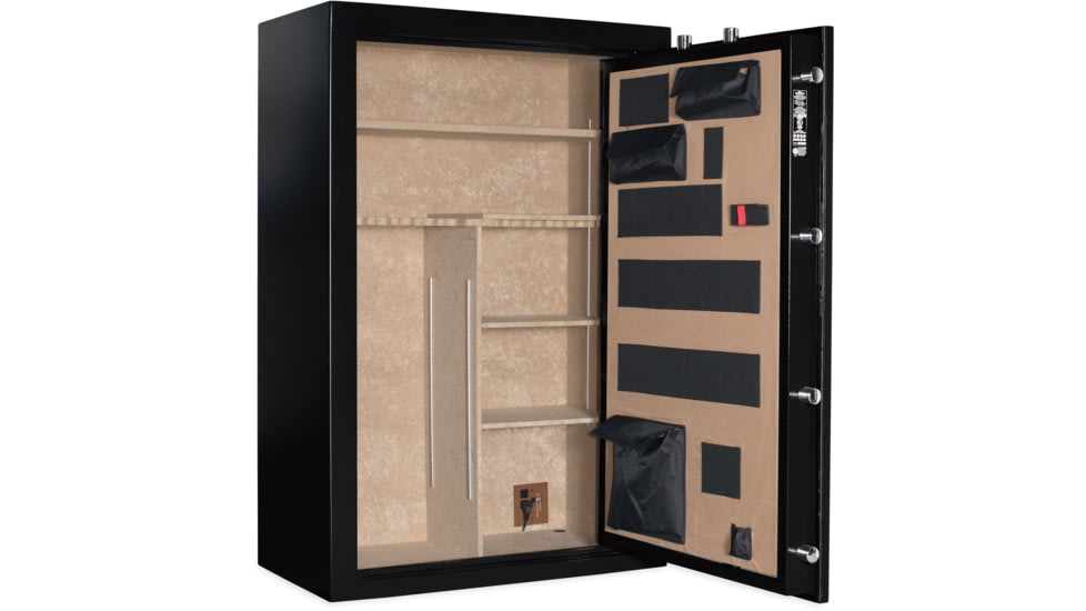 Cannon Safe Deluxe 33 Fireproof 36 Gun Safe, 60x40x24in - Hammertone, Black/Chrome CA33-H1FDC-13