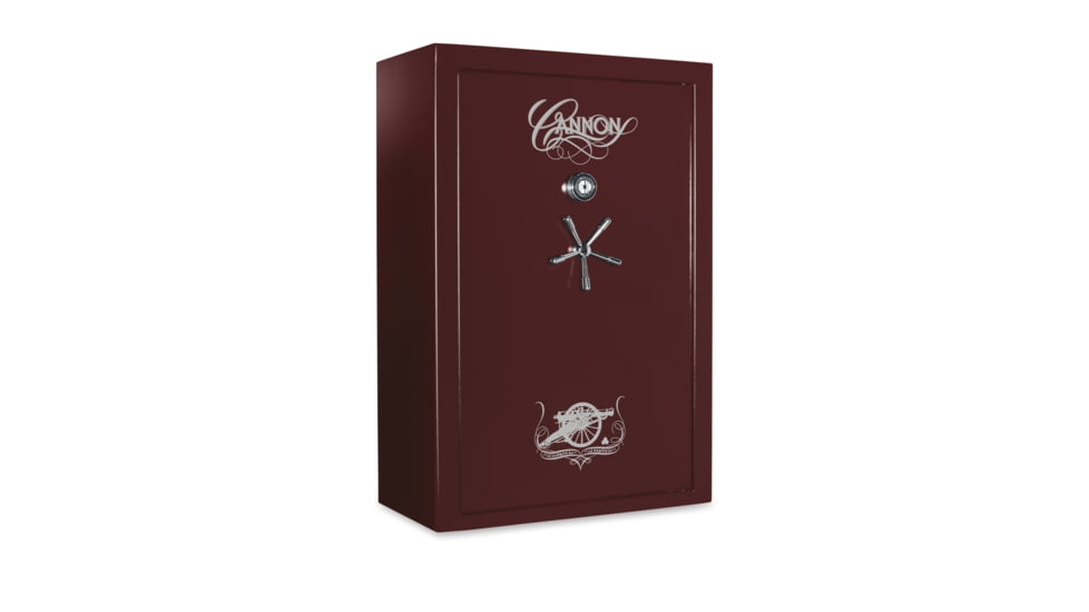Cannon Safe Deluxe 33 Fireproof Gun Safe, 60x40x24in - Hammertone, Burgundy CA33-H5FDC-13
