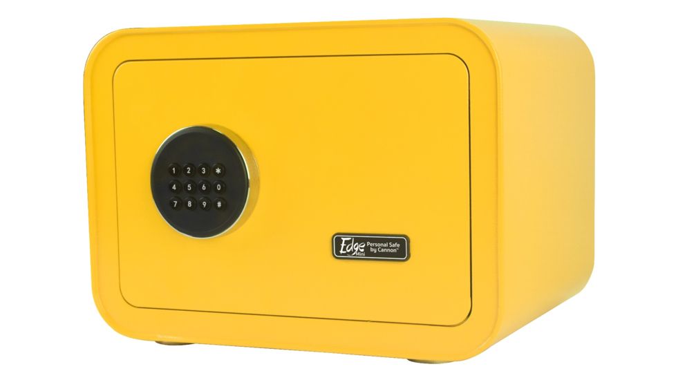 Cannon Safe Edge Mini Safe, Spark Yellow, 9.8 x 13.8 x 11.02 E913-CSPA-17