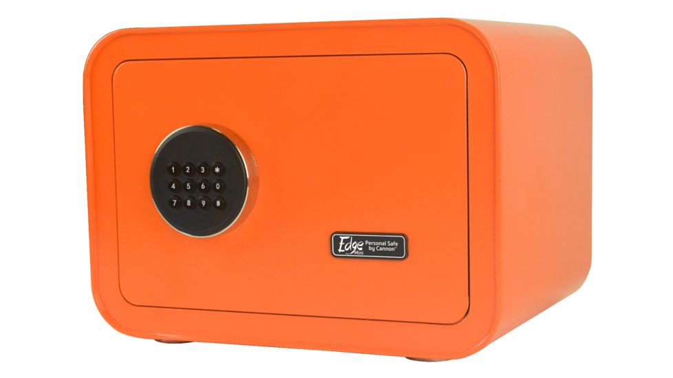 Cannon Safe Edge Mini Safe, Summer Orange, 9.8 x 13.8 x 11.02 E913-CSUM-17