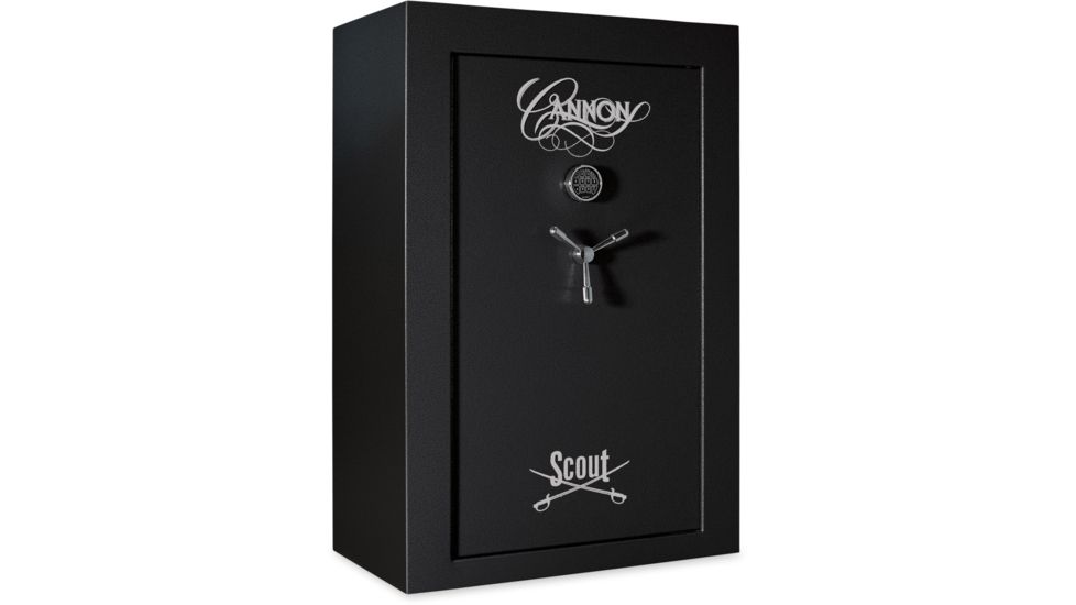 Cannon Safe Scout S33 48 Gun Electronic Safe, 59x40x24in - Hammertone Black/Chrome S33-H1TEC-13