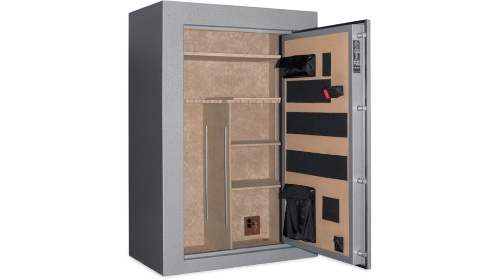 Cannon Safe Scout S33 48 Gun Electronic Safe, 59x40x24in - Hammertone Gray/Chrome S33-H2TEC-13
