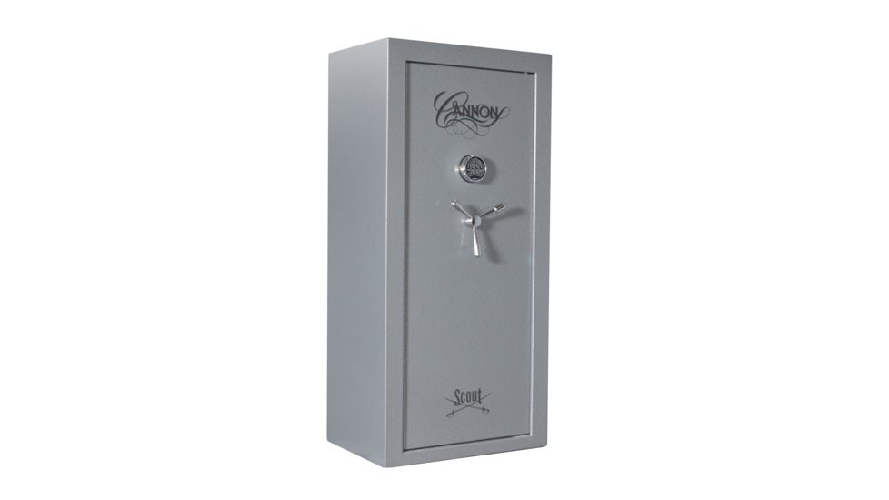Cannon Safe Scout Safe 28 Gun, Hammertone Gray, 28 gun S19-H2TEC-15
