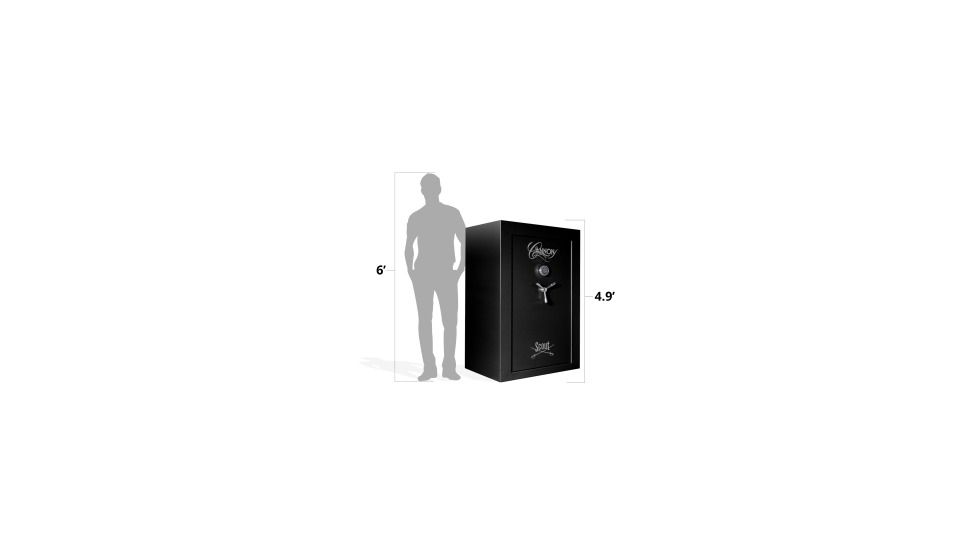 Cannon Safe Scout Safe 64 Gun, Hammertone Black, 64 gun S40-H1TEC-15