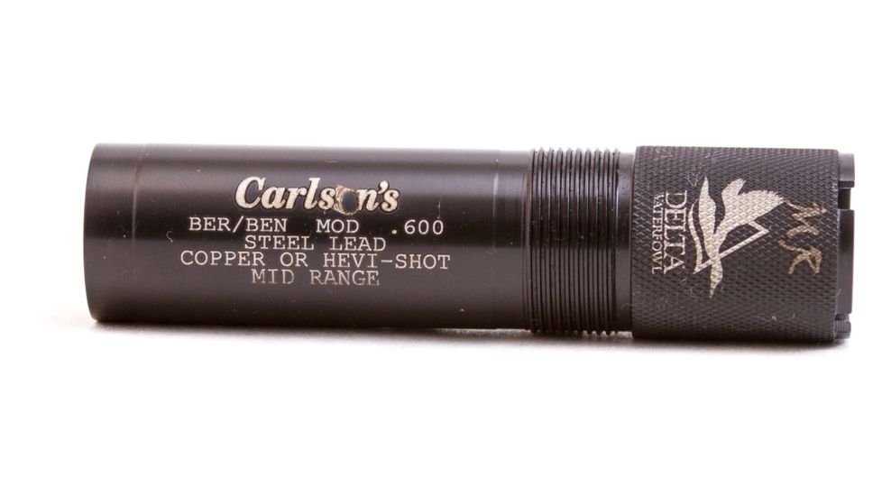 Carlson's Choke Tubes Beretta/Benelli Mobil 20 Gauge Delta Waterfowl Ext Steel Mid Range Choke Tubes, Black, 07155