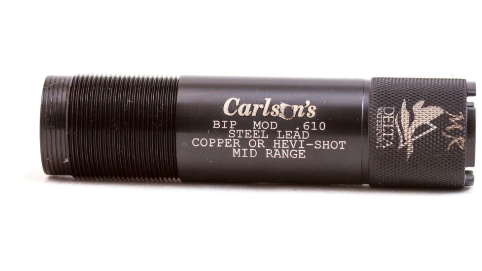 Carlson's Choke Tubes Browning Invector Plus 20 Gauge Delta Waterfowl Extended Steel Mid Range Choke Tubes, Black, 07355
