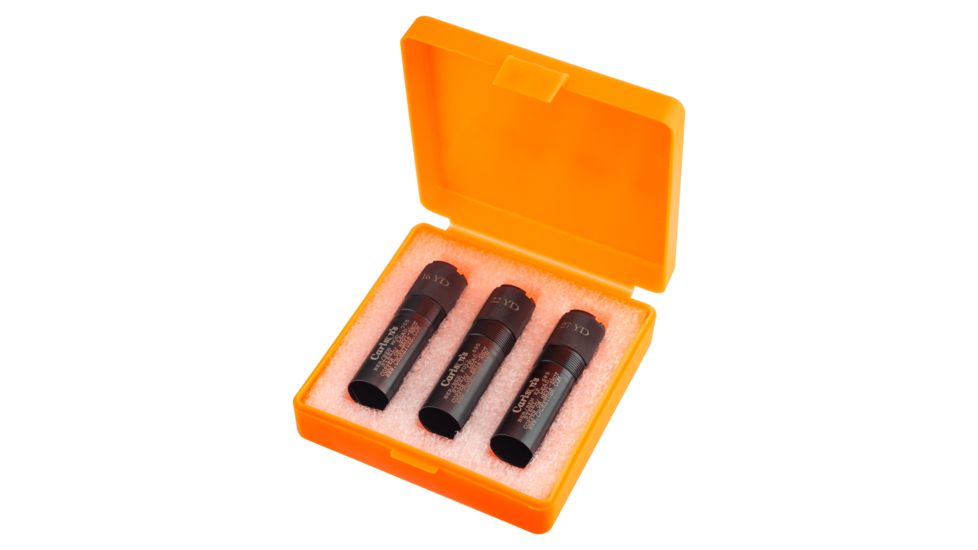 Carlson's Choke Tubes Trap Pack Choke Tube Set, Beretta/Benelli Mobil, 12 gauge, Black, 17202