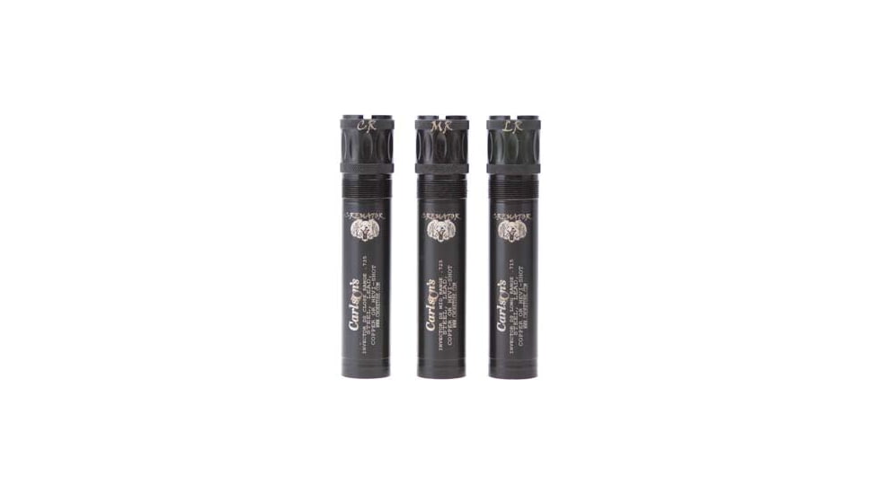 Carlsons Choke Tubes Cremator Non-Ported 12 Gauge Browning Invector DS Waterfowl Choke Tubes - 3 Pack Close Range, Medium Range &amp; Long Range, Black, 11679