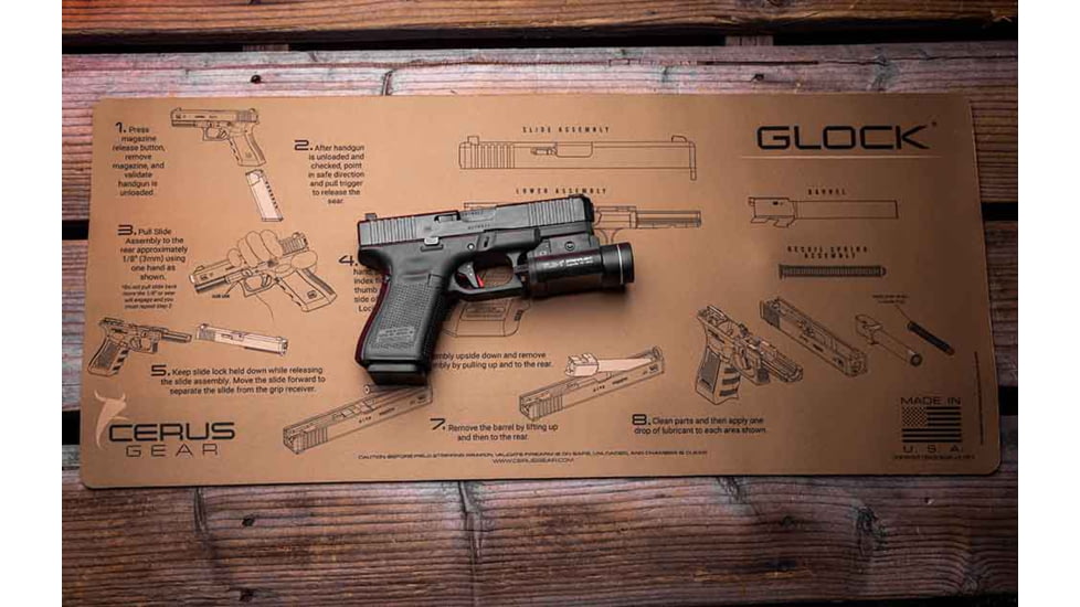 CERUS GEAR GLOCK INSTRUCTIONAL COYOTE 12X27IN, IM-GLK-INS-COY