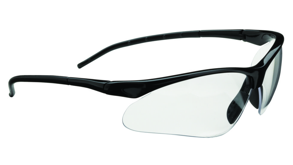 Champion Ballistic Half Frame Flex Wire Temples, Smoke Mirrored Lens, Black/Smoke 40660