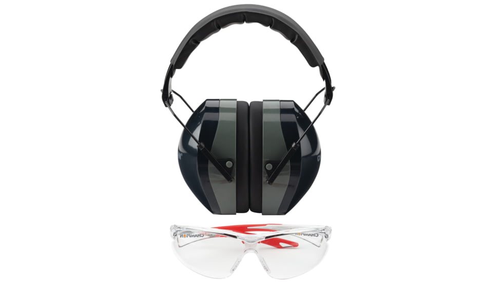 Champion Eyes and Ears Combo - Hearing Protection and Shooting Glasses, Dark 40622