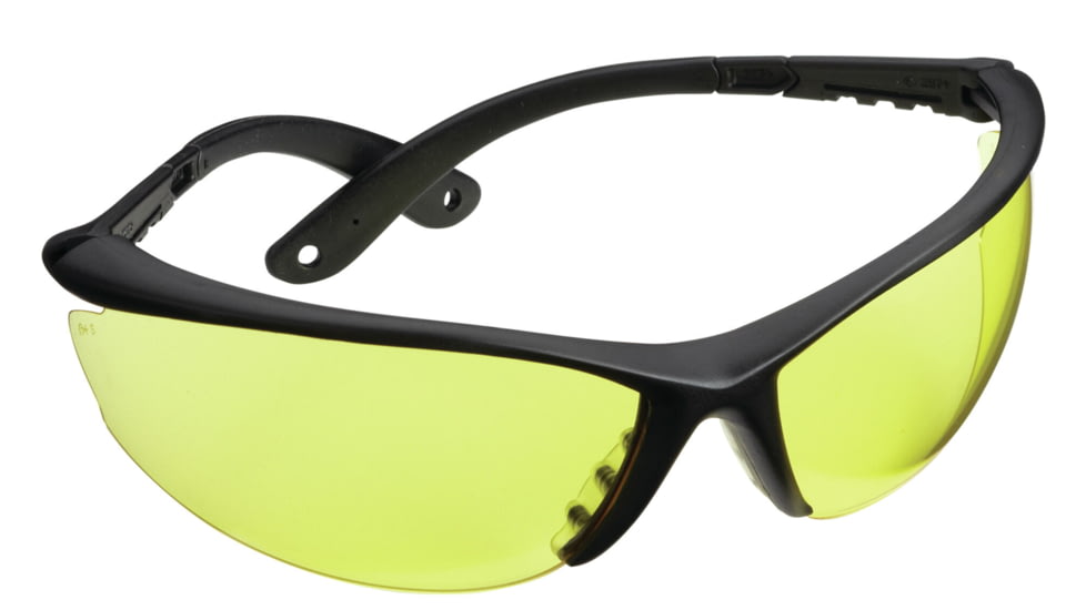 Champion Shooting Glasses with Open Black Frame and Yellow Lenses 40604