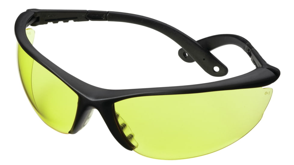 Champion Shooting Glasses with Open Black Frame and Yellow Lenses 40604